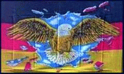 Deutschland mit durchb. Adler - preiswerte Alternative: 150 x 90 cm
