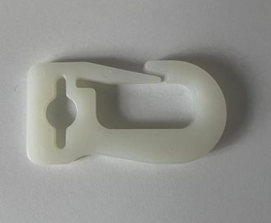 Haken F (Kunststoff, weiß)
