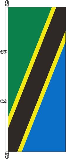 Tansania - Hochformatflagge