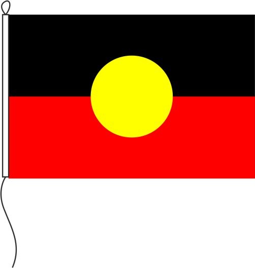 Aboriginal - Tischflagge 15 x 10 cm