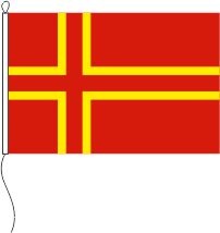 Normandie mit St.Olavs Kreuz - Querformatflagge