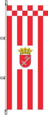 Bremen mit Schlüsselwappen - Hochformatflagge