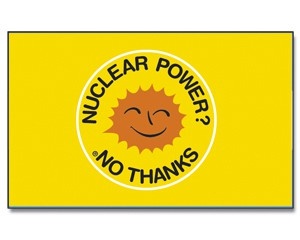 Nuclear power no thanks - preiswerte Alternative 150 x 90 cm - Q