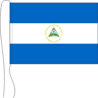 Nicaragua - Tischflagge 25 x 15 cm