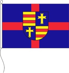 Oldenburg Land mit Landeswappen - Querformatflagge