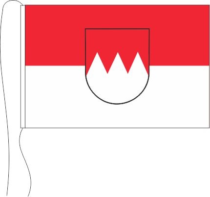 Franken mit Wappen - Tischflagge 25 x 15 cm