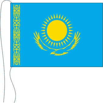 Kasachstan - Tischflagge 25 x 15 cm