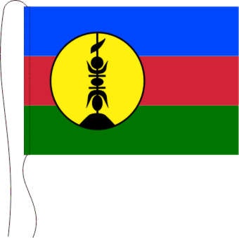 Neukaledonien (Frankreich) - Tischflagge 25 x 15 cm