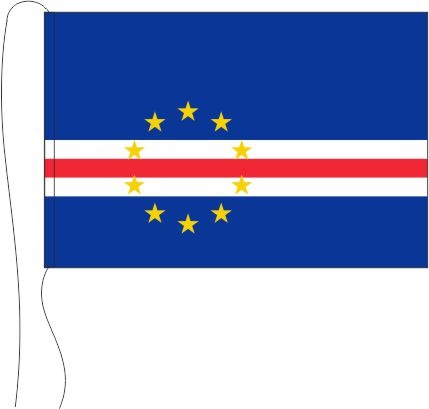 Kap Verde - Tischflagge 25 x 15 cm