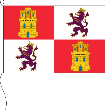 Kastilien und León (Spanien) - Querformatflagge