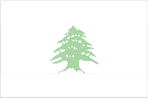 Libanon - Autofahne