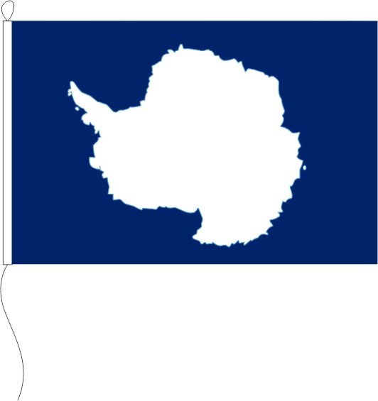 Antarktis (blau) - Querformatflagge