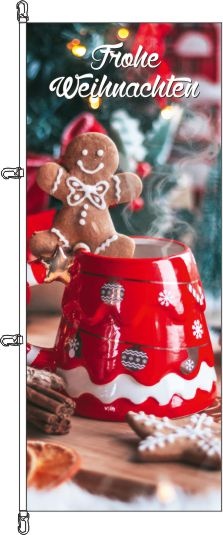 Frohe Weihnachten (7) - Hochformatflagge