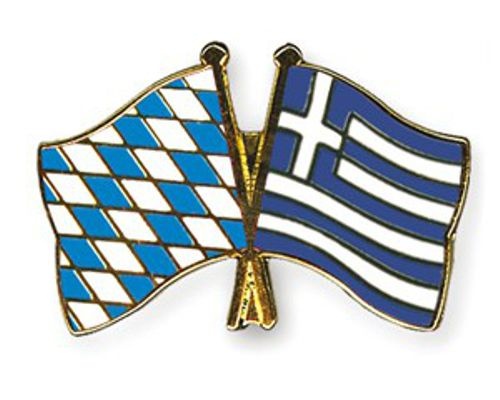 Bayern - Griechenland Anstecknadel