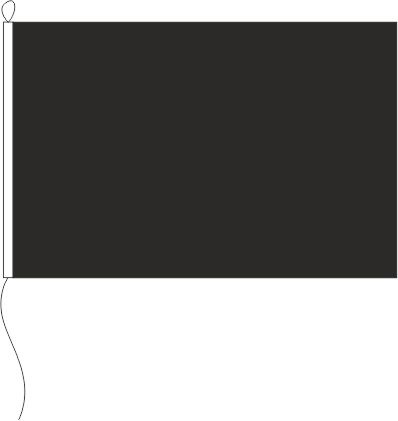 Farbe schwarz - Querformatflagge