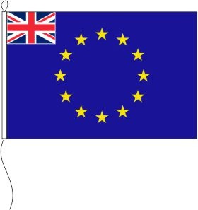 Europa (Großbritannien in der Gösch) - Querformatflagge