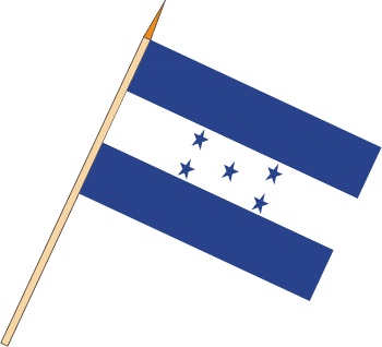Honduras - Stockfahnen (1 VE = 10 Stück) - Stockfahne