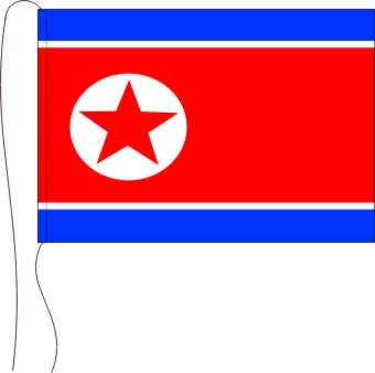 Korea Nord - Tischflagge 25 x 15 cm