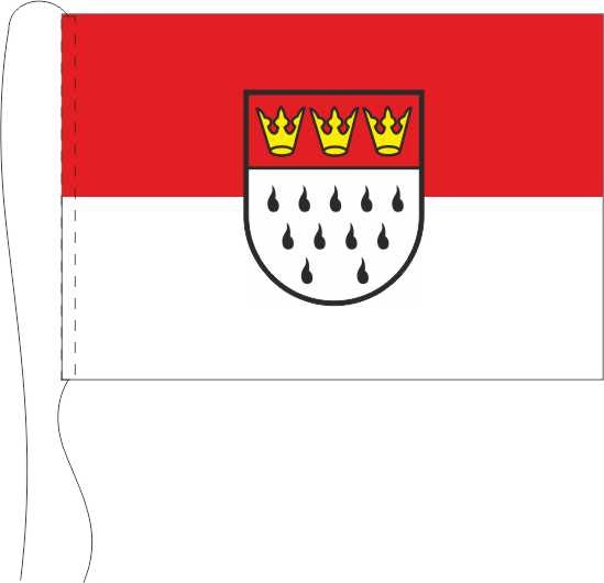 Köln - Tischflagge 25 x 15 cm