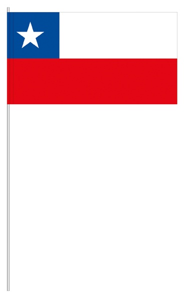 Chile (1 VE = 50 Stück) - Papierfahnen