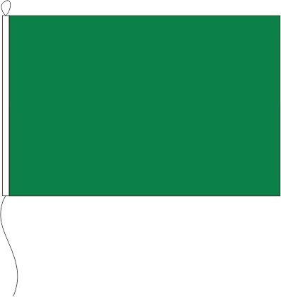 Farbe grün - Querformatflagge