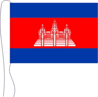 Kambodscha - Tischflagge 25 x 15 cm