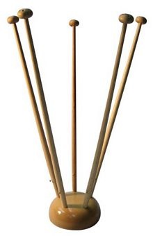 Tischflaggenständer Holz natur ca. 42 cm hoch 5-fach - Restbestand