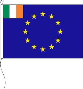 Europa (Irland in der Gösch) - Querformatflagge