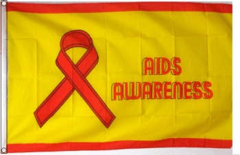 AIDS Awareness - preiswerte Alternative: 150 x 90 cm
