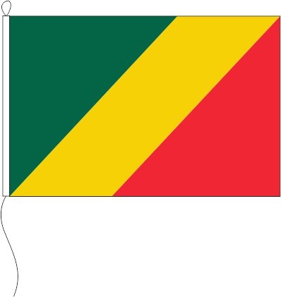 Kongo (Republik, Brazzaville) - Querformatflagge