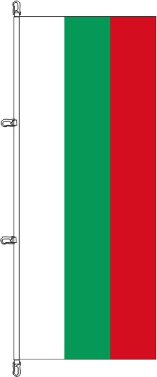 Bulgarien - Hochformatflagge