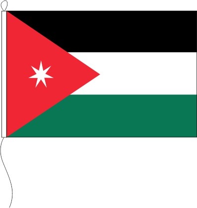 Jordanien - Tischflagge 15 x 10 cm