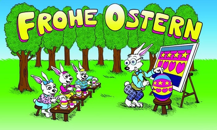 Ostern Hasenschule - preiswerte Alternative: 150 x 90 cm