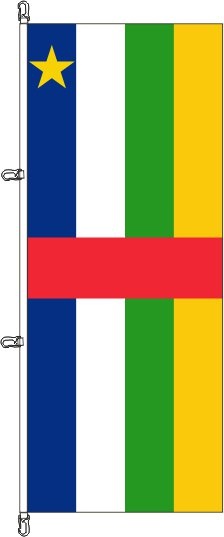 Zentralafrikanische Republik - Hochformatflagge