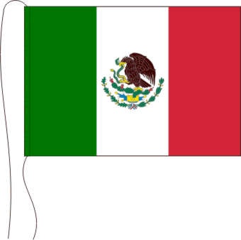 Mexiko - Tischflagge 25 x 15 cm