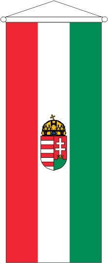 Ungarn mit Wappen - Bannerfahne