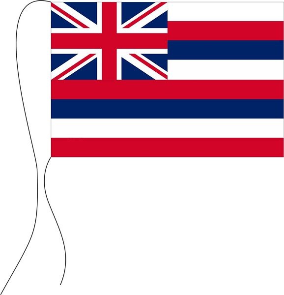 Hawaii (USA) - Tischflagge 25 x 15 cm
