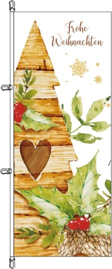 Frohe Weihnachten (6) - Hochformatflagge