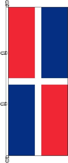 Dominikanische Republik - Hochformatflagge
