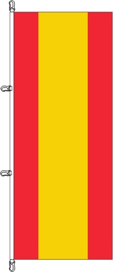 Spanien ohne Wappen - Hochformatflagge