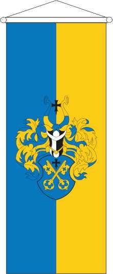 Buxtehude mit Wappen - Bannerfahne