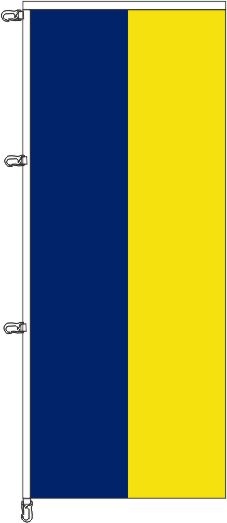 Farbe blau/gelb - Auslegerflagge