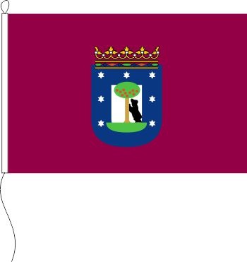 Madrid Stadt (Spanien) - Querformatflagge