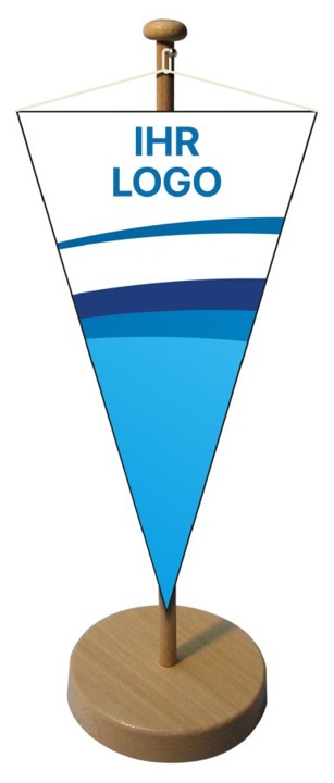 Logo Tischbanner dreieckig