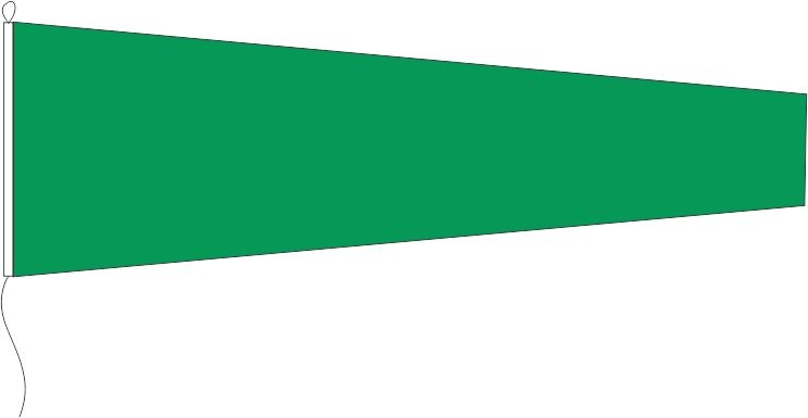 Zollflagge grün - Schnäppchen - Querformatflagge