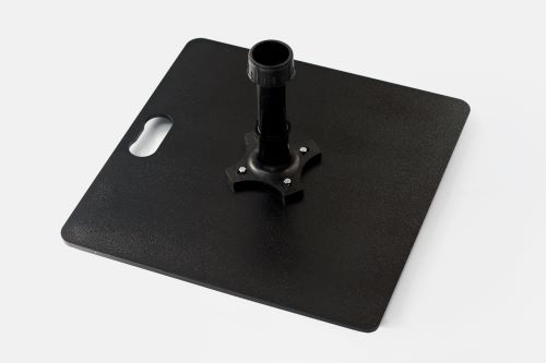 Bodenplatte Metall 15 kg mit Kunststoffrotator