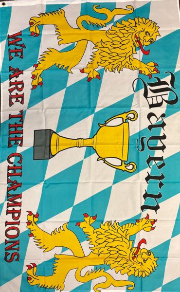 Bayern we are the champions - preiswerte Alternative: 150 x 90 cm