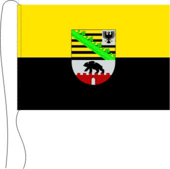 Sachsen-Anhalt mit Wappen - Tischflagge 25 x 15 cm