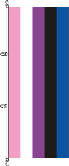 Genderfluid Pride -  Hochformatflagge