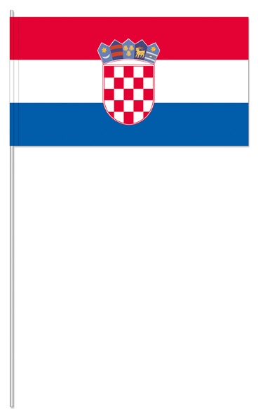 Kroatien (1 VE = 50 Stück) - Papierfahnen